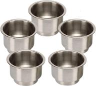 🥤 high-quality stainless steel cup drink holder with drain for marine boats, rvs, and campers - amarine made 5pcs логотип