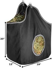 img 2 attached to 🐎 Premium Derby Originals Large D-Ring Canvas Horse Hay Bag: Wide Gusset, Extra Durability, 6-Month Warranty