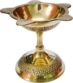 img 1 attached to PB013 11014 Diya Puja Lamp