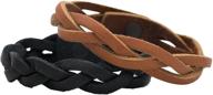 📿 cs413608 silver creek leather kit: mystery braid bracelets logo
