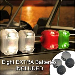 img 2 attached to 🛥️ Waterproof Marine LED Emergency Lights: Enhance Boat Safety - Bright Eyes Portable Bow/Stern Lighting