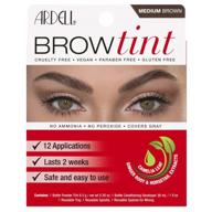 идеальный оттенок: познакомьтесь с ardell brow tint в среднем коричневом цвете логотип