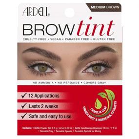 img 1 attached to Идеальный оттенок: Познакомьтесь с Ardell Brow Tint в среднем коричневом цвете