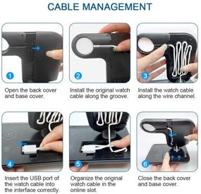 img 3 attached to 3-in-1 Wireless Charging Station: Fast Charger for iPhone, Watch, and AirPods – Compatible with iPhone 11 Series, AirPods 3/2/1, Apple Watches (6/SE/5/4/3/2/1)
