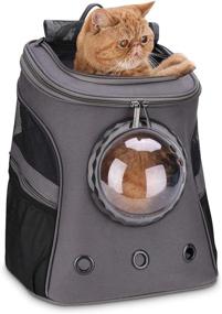 img 4 attached to 🐱 LOLLIMEOW Large Bubble Cat Backpack Carrier - Pet Backpack for Fat Cats, Dogs, and Puppies