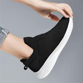 img 2 attached to Stylish ArmyGreen Women's Sneakers: Lightweight and Breathable Sytanbo Shoes