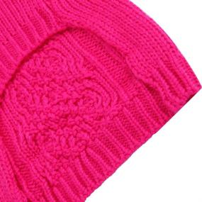 img 1 attached to 🐶 Large Pink Cable Knit Dog Sweater - PUPTECK Pet Turtleneck Coat for Winter - Puppy Clothes