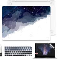 🌌 batianda macbook air 13 inch case 2020 2019 2018 release a2337 m1 a1932 a2179, blue starry sky hard shell - compatible with macbook air 13 retina display &amp; touch id, includes keyboard cover logo