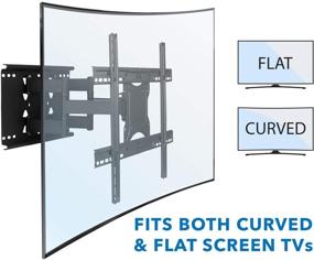 img 3 attached to 📺 Mount-It! Full Motion TV Wall Mount: Dual Articulating Arms, Universal Bracket, 32-82 Inch TVs, Up to 132lbs