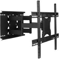 📺 mount-it! full motion tv wall mount: dual articulating arms, universal bracket, 32-82 inch tvs, up to 132lbs logo