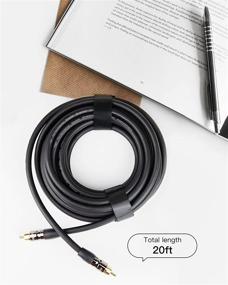 img 3 attached to 🔌 Alpluto Subwoofer Cable (20ft) - Premium RCA to RCA Audio Cable with Dual Shielding and Gold Plated Connectors in Black