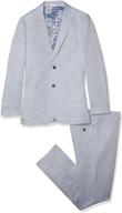 👕 isaac mizrahi boys' chambray linen 2-piece clothing set logo