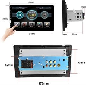 img 3 attached to Latest 2021 AMprime 9 Inch Single Din Car Stereo with Touch Screen, FM Receiver, MP5 Features, Mirror Link for Android & iOS, Bluetooth Connectivity, SWC, USB Port, and Bonus Backup Camera