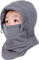 azarxis balaclava fleece windproof children boys' accessories and cold weather logo