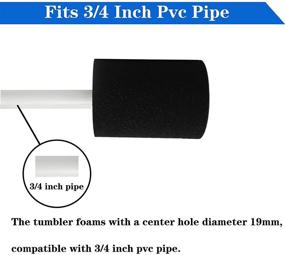 img 3 attached to 🔧 Versatile Pack of Cup Turner Foam Inserts for Crafting 10oz-40oz Tumblers, Compatible with 3/4 and 1/2 Inch PVC Pipe