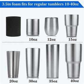 img 2 attached to 🔧 Versatile Pack of Cup Turner Foam Inserts for Crafting 10oz-40oz Tumblers, Compatible with 3/4 and 1/2 Inch PVC Pipe