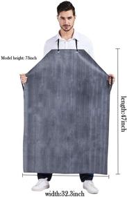 img 3 attached to 🔨 Nanxson Men's Butcher Working Apron CF3024 - Thick Rubber, Waterproof, Adjustable Apron - Manufactured in a Factory