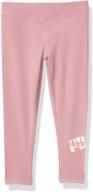 🌸 puma dark pink girls' legging: stylish clothing and leggings for girls logo