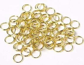 img 1 attached to 💍 LASSUM 200PCS 10mm Gold Double Loops Round Split Jump Rings: Top Choice for Jewelry Making