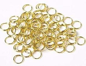 img 4 attached to 💍 LASSUM 200PCS 10mm Gold Double Loops Round Split Jump Rings: Top Choice for Jewelry Making