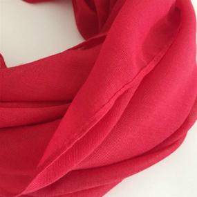 img 2 attached to Fashion Lightweight Infinity Circle Scarves Women's Accessories for Scarves & Wraps
