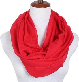 img 1 attached to Fashion Lightweight Infinity Circle Scarves Women's Accessories for Scarves & Wraps