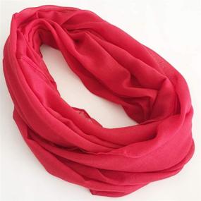 img 3 attached to Fashion Lightweight Infinity Circle Scarves Women's Accessories for Scarves & Wraps