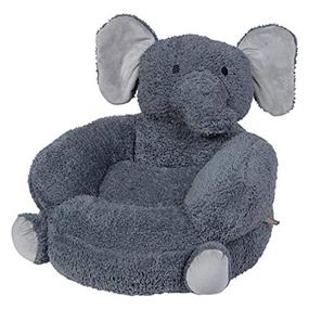 img 4 attached to 🐘 Trend Lab Plush Elephant Character Chair, Elephant/Gray - Perfect for Children