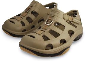 img 1 attached to SHIMANO Evair Khaki Marine Fishing Footwear