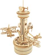 🛩️ rokr wooden puzzle airplane hands: a unique and engaging mind-teasing experience логотип