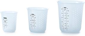 img 4 attached to OXO Good Grips Silicone Measuring Cup Set - 3 Piece Squeeze & Pour