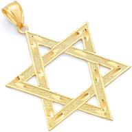 yellow gold star david pendant women's jewelry logo