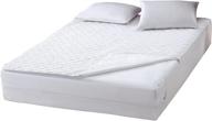 🛏️чудо пад зип-отверстие топ матрас протектор: размер кинг & белый - ультимативная защита для вашей кровати. логотип