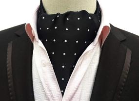 img 2 attached to Secdtie Striped Polka Cravat Jacquard Men's Accessories and Ties, Cummerbunds & Pocket Squares