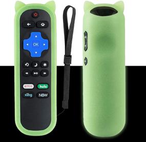 img 4 attached to 📺 Hisense Roku TV Replacement Remote + Liminescence Green Case - HU-RCRUS-20 Universal Remote for Hisense Roku Smart TV with Shockproof Cover