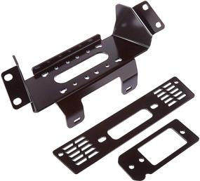 img 1 attached to 🧊 KFI 101560 Winch Plow Mount in Sleek Black - Perfect for All Your Plowing Needs!