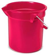 🔴 rubbermaid commercial products 3.5 gallon brute corrosive-resistant round bucket in red - heavy-duty for optimal durability (fg261400red) logo
