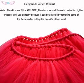 img 1 attached to 👗 Длинная тюлевая юбка ручной работы длиной 31,5 дюйма для женщин - идеально подходит для фотосъемок, свадеб и вечеринок