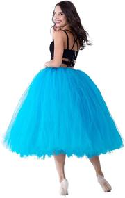 img 2 attached to 👗 31.5 Inch Long Handcrafted Tulle Skirt for Women - Ideal for Photography, Weddings, and Parties