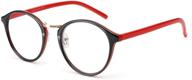 cyxus blue light blocking glasses women computer eyewear man clear lens eyeglasses retro round frame logo