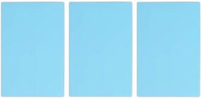 img 2 attached to 🎨 High-Quality Rubber Carving Blocks: DIY Stamping Supplies for Artists (Light Blue, 3 Pack, 4 x 6 x 0.3 In)