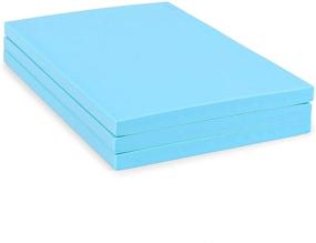 img 4 attached to 🎨 High-Quality Rubber Carving Blocks: DIY Stamping Supplies for Artists (Light Blue, 3 Pack, 4 x 6 x 0.3 In)