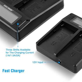 img 2 attached to 🔋 Sony NP-F550 DOTTMON LCD Battery Charger for NP F970 F750 F770 F930 F950 F960 F550 F530 F330 F570 CCD-SC55 TR516 TR716 TR818 TR910 TR917, NP-FM50 FM500H, QM71 QM91, QM71D QM91D Camera Camcorder Batteries