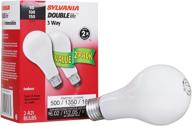 💡 sylvania double lumens medium incandescent: maximum brightness for any room logo