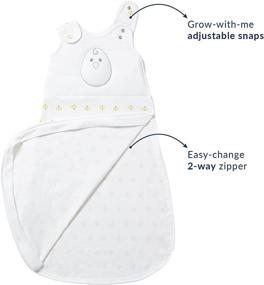 img 2 attached to 👶 Nested Bean Zen Sack: Gently Weighted Sleep Sacks for Babies 0-24 Months - 100% Cotton, Perfect for Newborn/Infant Swaddle Transition, 2-Way Zipper, Machine Washable