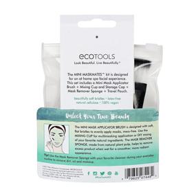 img 3 attached to 🌿 EcoTools Mini Mask Mates Kit - 5 Piece Set for Effortless Application of Face Masks: Clay Masks, Mud Masks, Korean Skin Care, and More