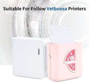 img 2 attached to Vetbuosa Non-Adhesive Thermal Paper Rolls - Glossy Print for Bluetooth Pocket Printer (3 Rolls)