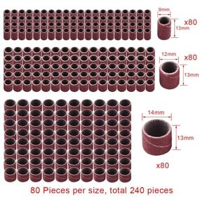 img 2 attached to 🛠️ AUSTOR Sanding Kit: Including Sleeves, Mandrels, and More for Industrial Power & Hand Tools