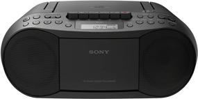 img 3 attached to Sony Stereo CD/Cassette Boombox: Powerful Home Audio 🎵 Radio in Black (CFDS70BLK), 13.7 x 6.1 x 9 inches