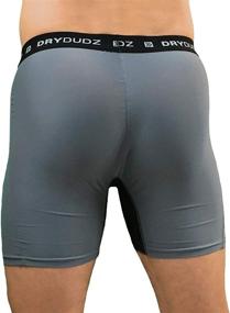 img 1 attached to 🩲 Stay Comfortable and Dry: Dry Dudz Men's Hydro-Tech Compression Short Gray